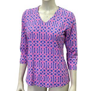 Lulu B 3/4 Sleeve V‎ Neck top Sm